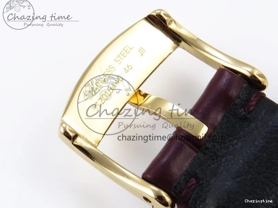 0415 De Ville Power Reserve YG MKF 1:1 Best Edition White Dial on Brown Leather Strap A WrinkleFree 7755